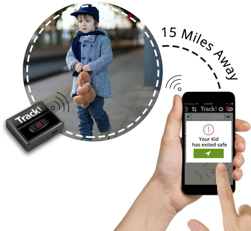 Tracki 2024 4G Model Mini Real time GPS Tracker.