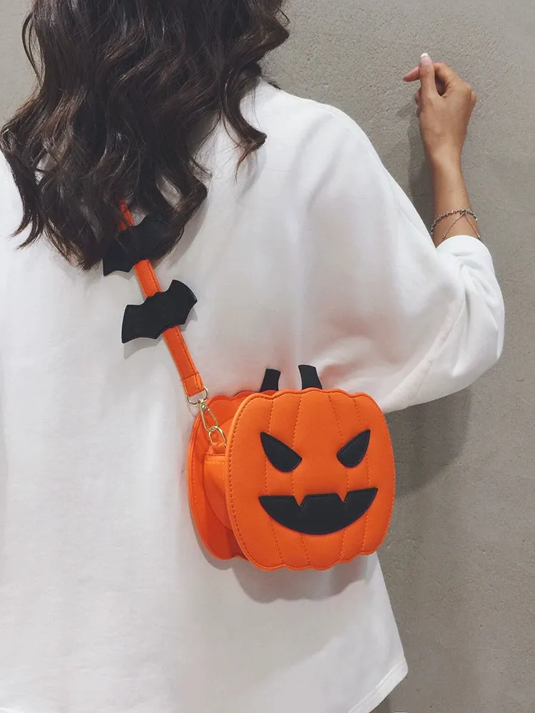 Trendy Halloween Pumpkin  Crossbody Purse