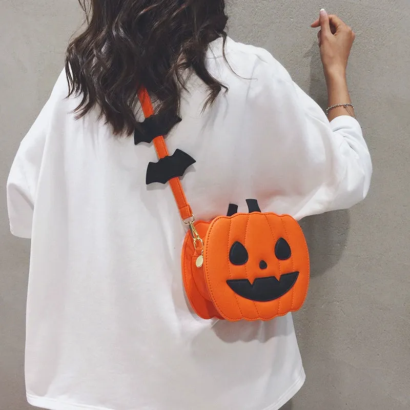 Trendy Halloween Pumpkin  Crossbody Purse