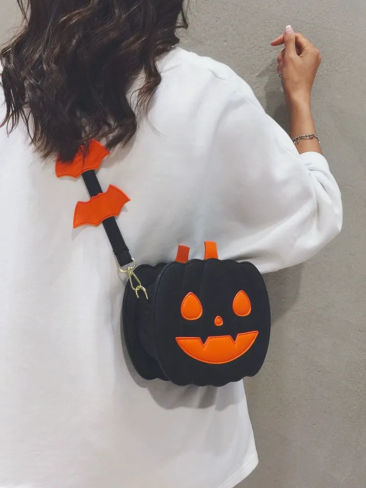 Trendy Halloween Pumpkin  Crossbody Purse