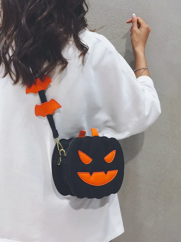 Trendy Halloween Pumpkin  Crossbody Purse