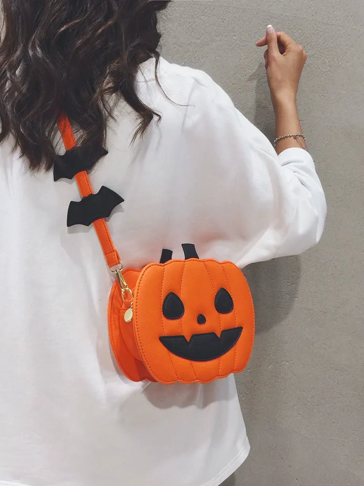 Trendy Halloween Pumpkin  Crossbody Purse