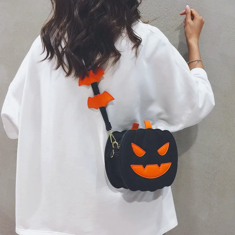 Trendy Halloween Pumpkin  Crossbody Purse