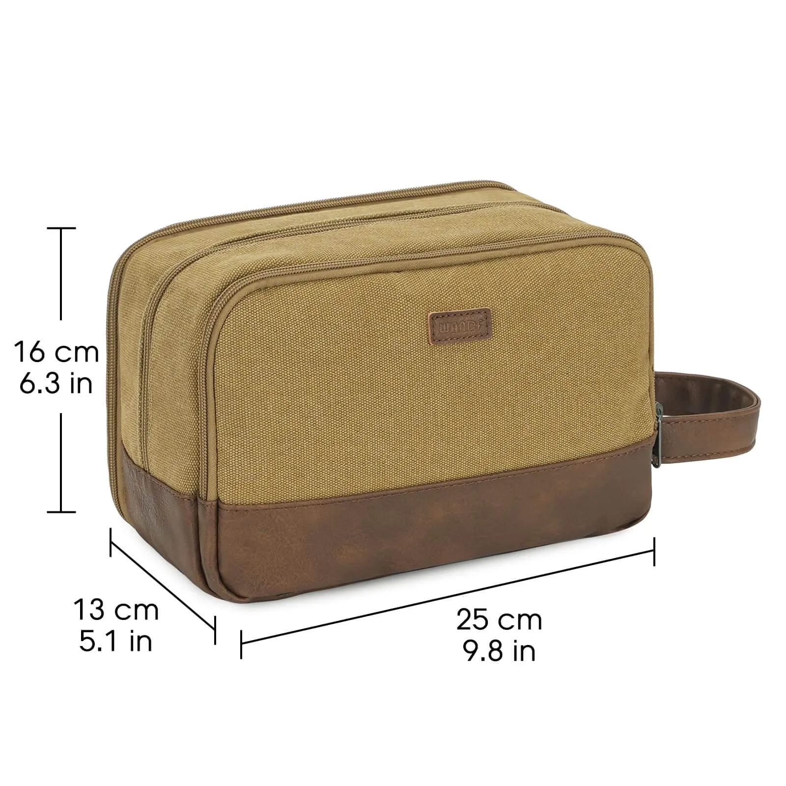 WANDF Canvas Travel Toiletry Bag Mens