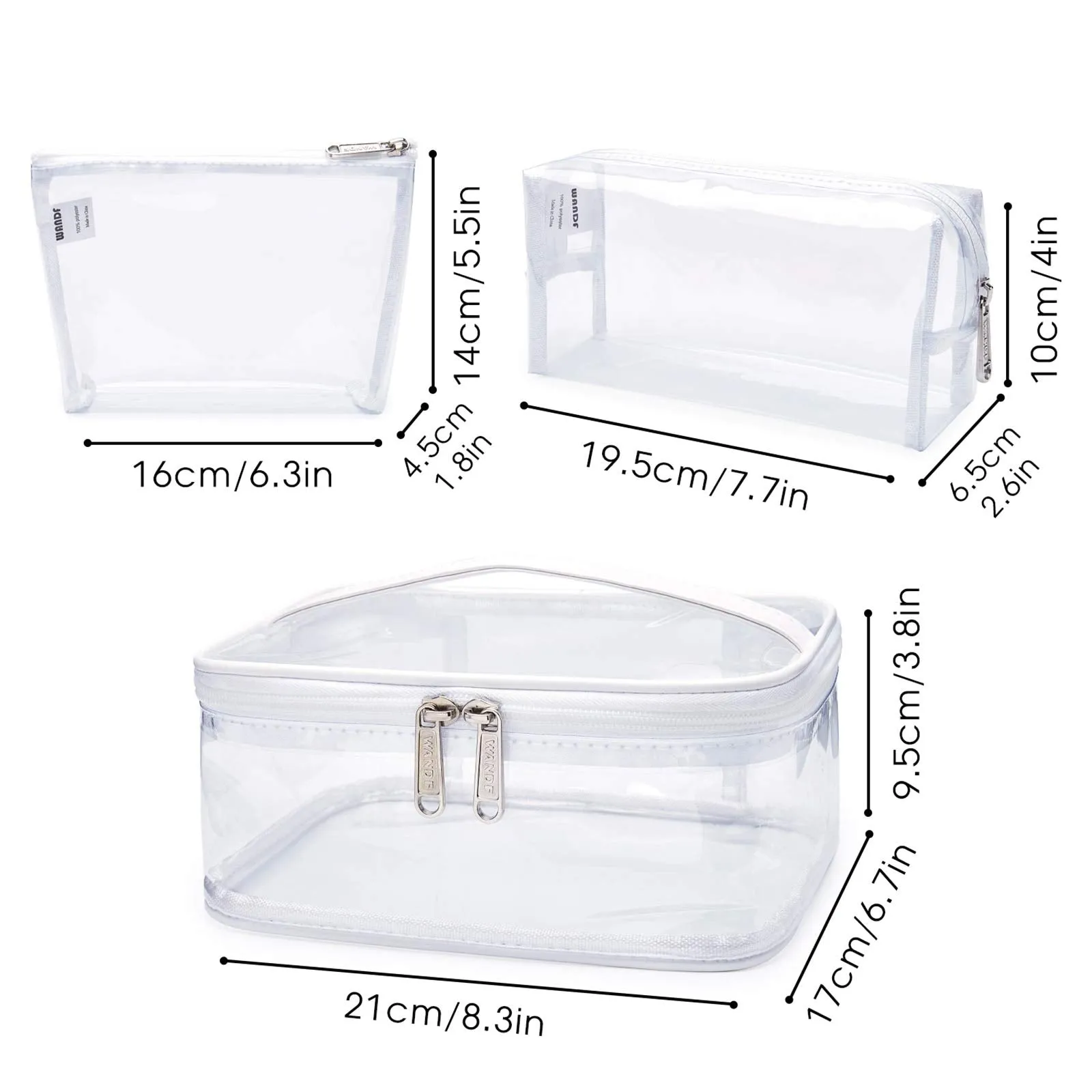 WF5035 Travel Toiletry Bag 3 Pieces