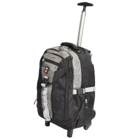 Wheeled Backpack Small Cabin Hiking Camping Travel Bag Fuji Grey