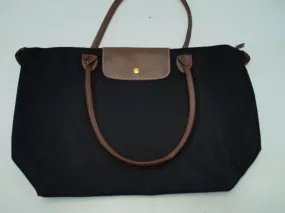 Womens Purse Large Black/Brown Leather