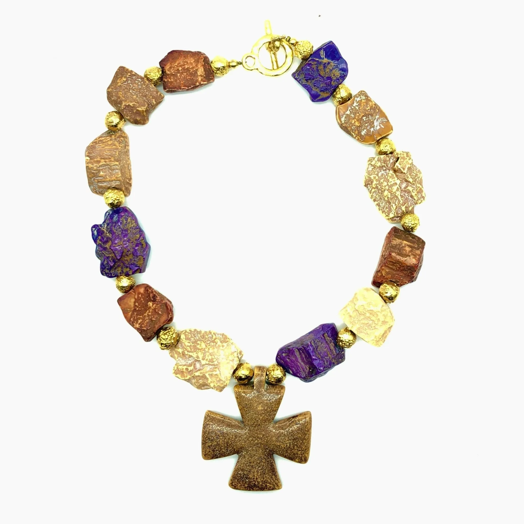 Yves Saint Laurent Maltese Cross Necklace