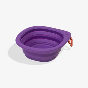 Zee.Dog Go Bowl Collapsible Silicone Travel Bowl Peak Purple